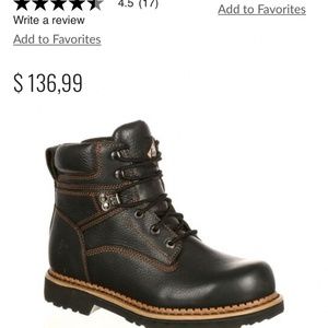 LeHigh 6” Steel Toe Workboots Size 10 M